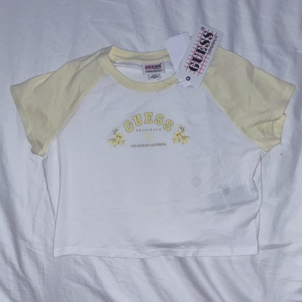 guess original raglan baby tee